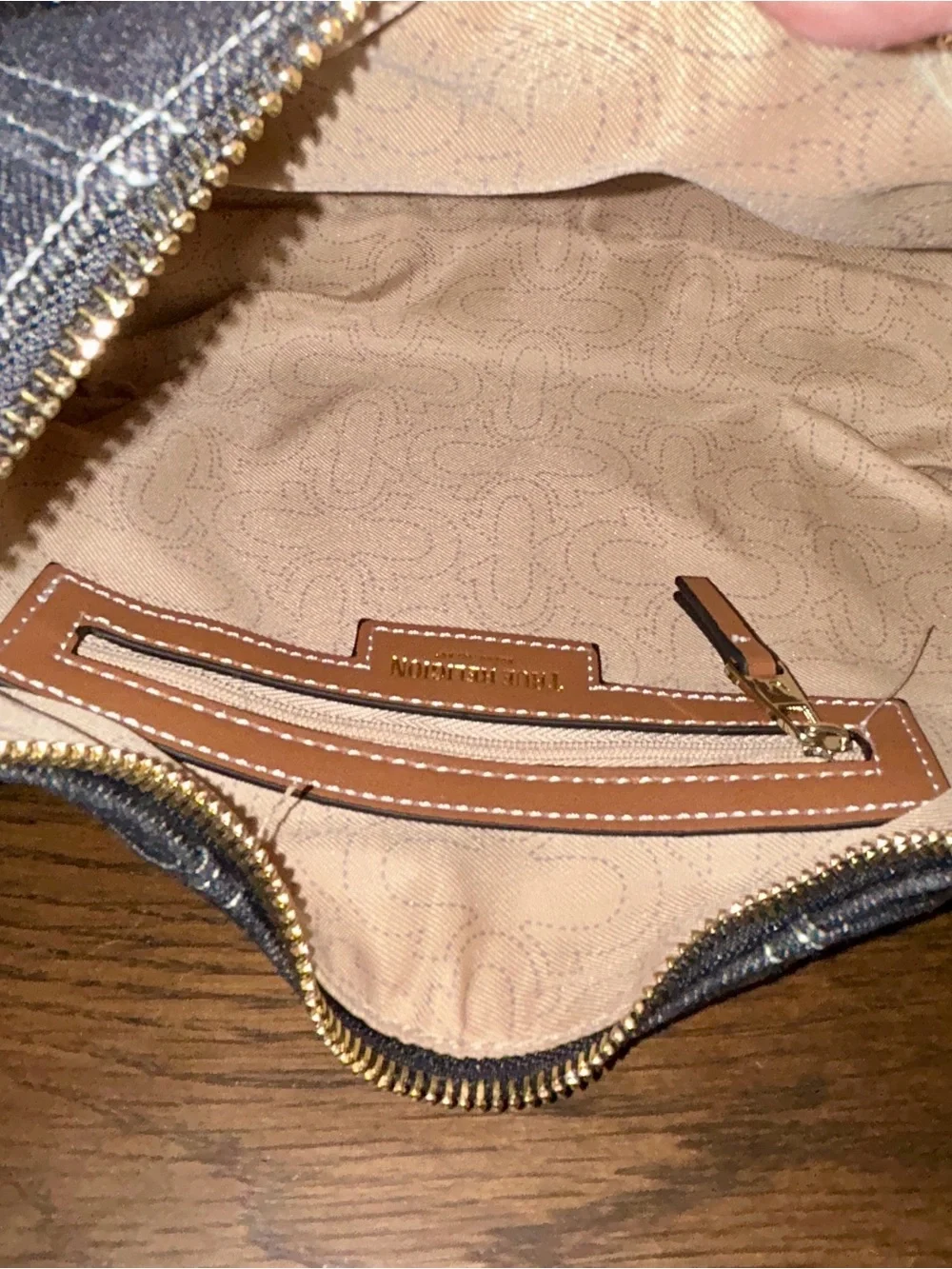 True Religion Retro Denim Hobo Bag. New With Tags